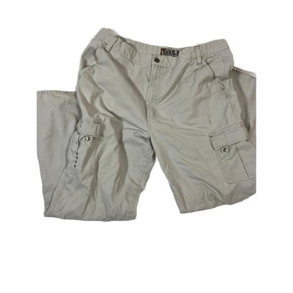 Vintage Tony Hawk Cargo Pants Men’s 36x34 Off White Grey - Picture 1 of 9